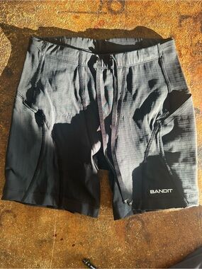 Bandit Black Gridlock Athletic Compression Shorts
